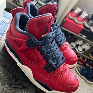 Nike Air Jordan 4 Retro Red FIBA Men's Shoes